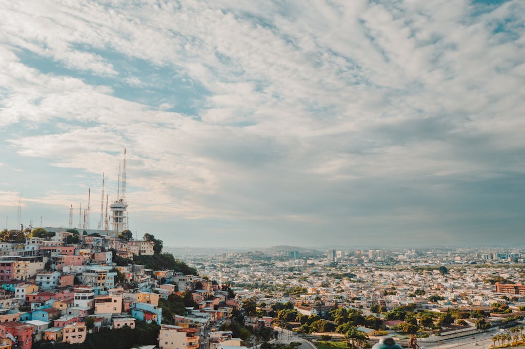 Panorama of Guayaquil Cityscape, Ecuador