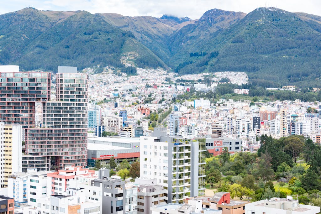 Panorama of Quito Cityscape with EPIQ Tower