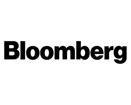 The image shows the Bloomberg logo in black text on a transparent background.